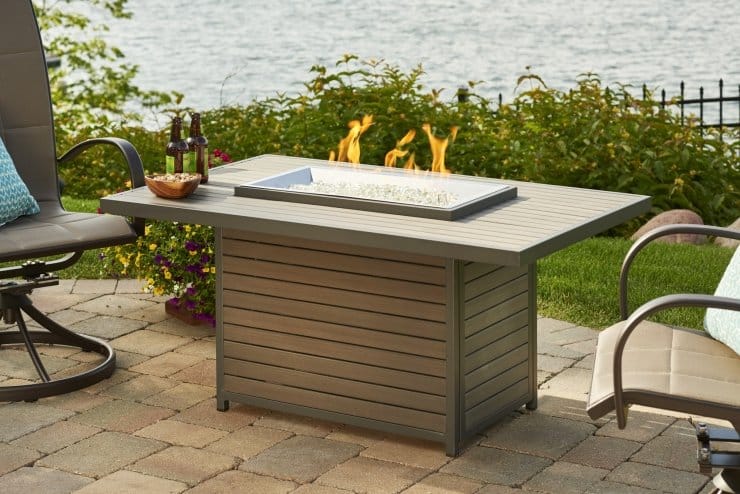 Outdoor GreatRoom Company Outdoor Living > Firepits > Gas Firepits Outdoor GreatRoom Brooks Rectangular 50" x 31" Fire Table