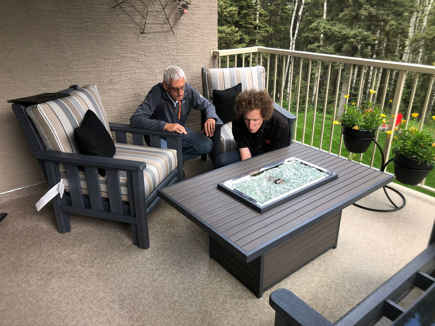 Outdoor GreatRoom Company Outdoor Living > Firepits > Gas Firepits Outdoor GreatRoom Brooks Rectangular 50" x 31" Fire Table
