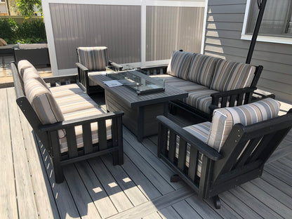 Outdoor GreatRoom Company Outdoor Living > Firepits > Gas Firepits Outdoor GreatRoom Brooks Rectangular 50" x 31" Fire Table