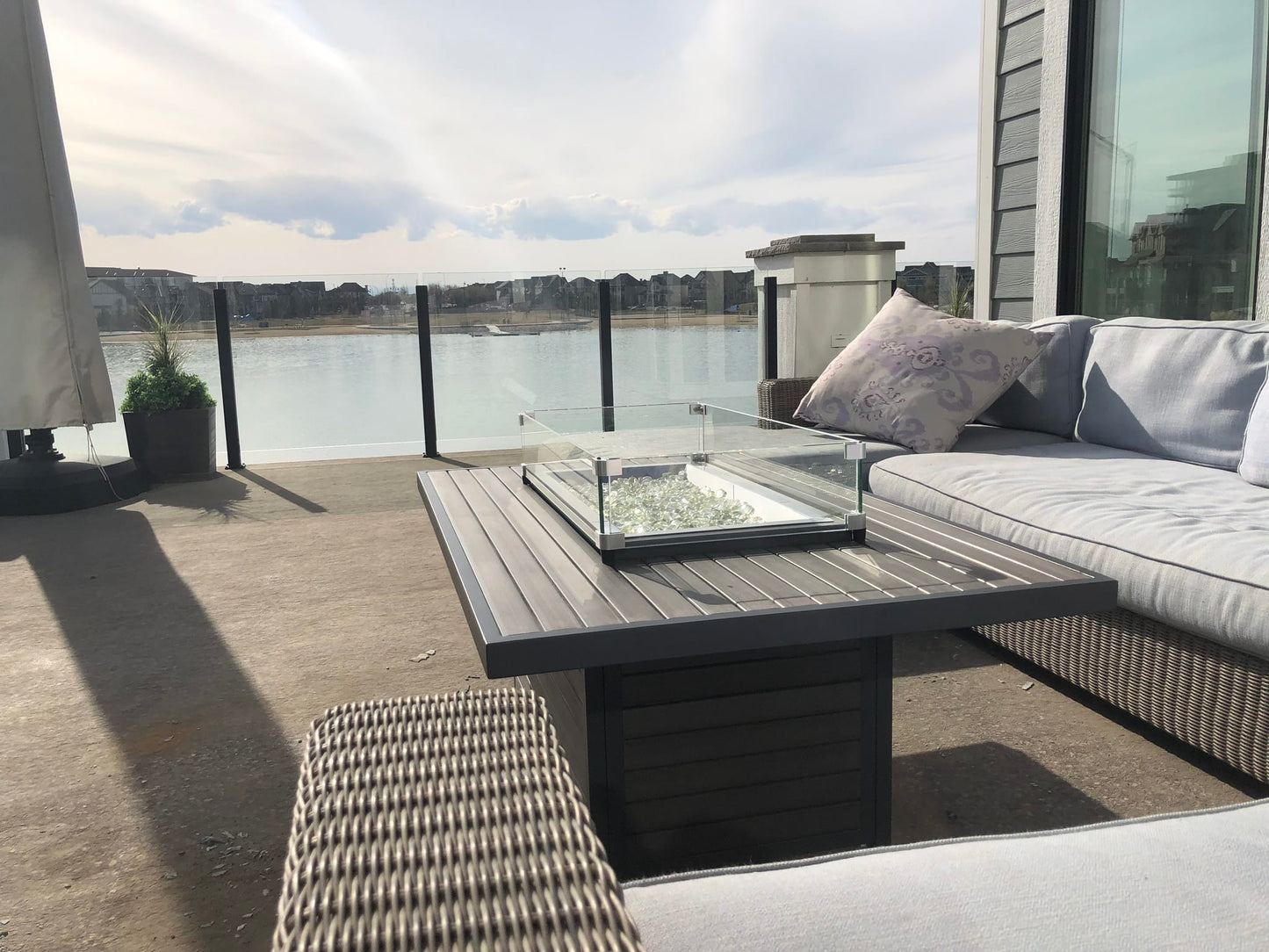 Outdoor GreatRoom Company Outdoor Living > Firepits > Gas Firepits Outdoor GreatRoom Brooks Rectangular 50" x 31" Fire Table