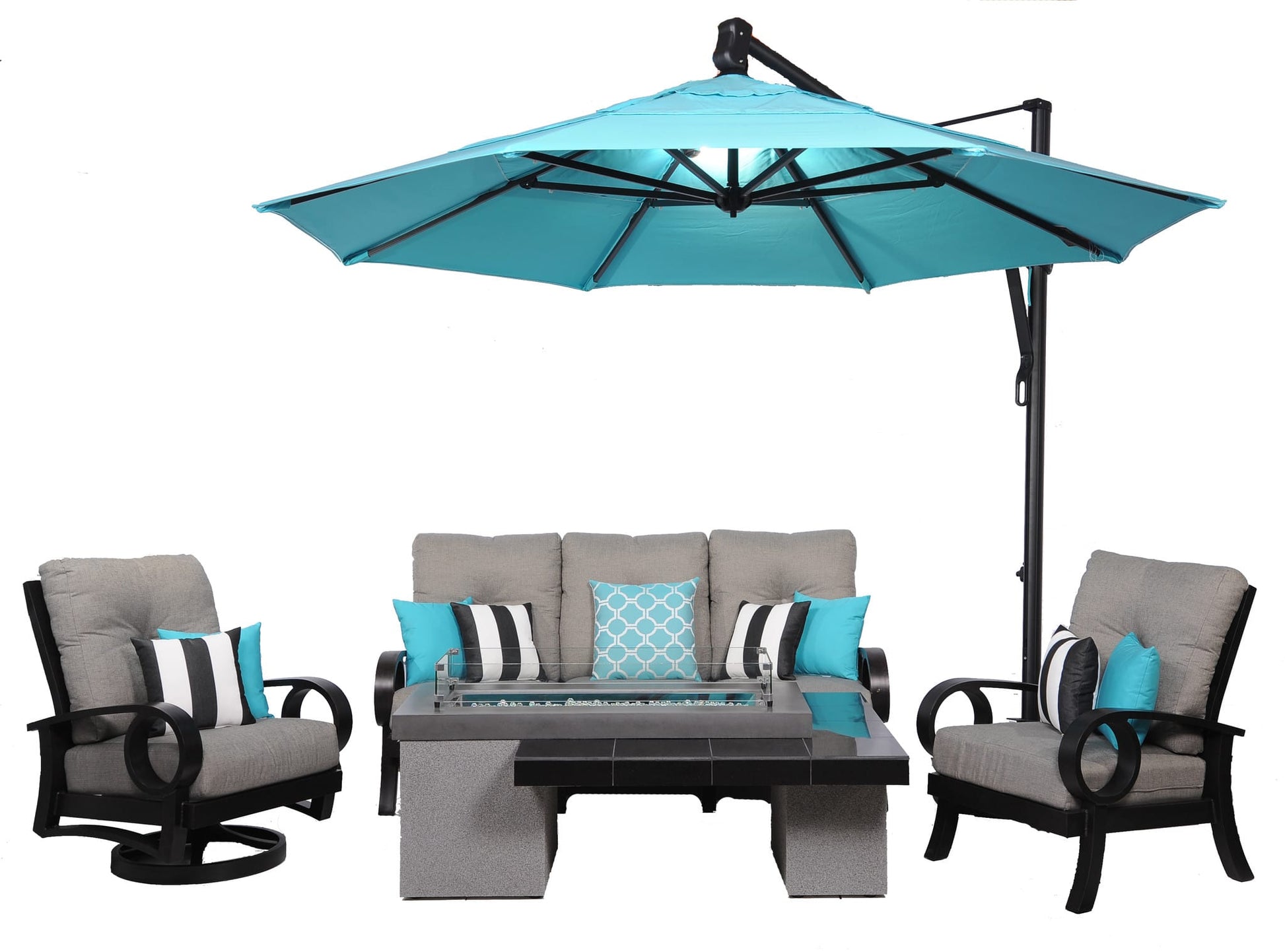Outdoor GreatRoom Company Outdoor Living > Firepits > Gas Firepits Outdoor GreatRoom Company Uptown Fire Table