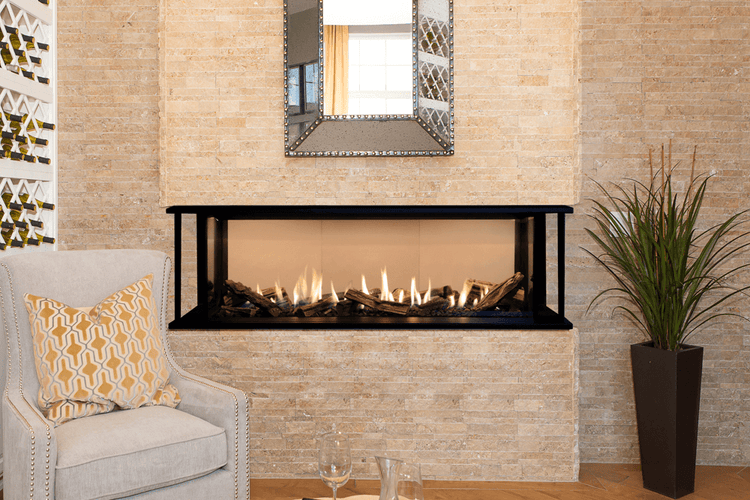 Valor LX2 3Sided Linear Gas Fireplace in Calgary, Toronto Barbecues