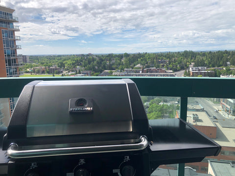 The Sterling Winston overlooking a beautiful town, just in-time for some summer time BBQ. Available at Barbecues Galore: Burlington, Oakville, Etobicoke & Calgary