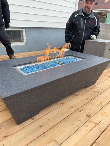 1867 The Sonny Trapezoid Fire Table - Natural Gas