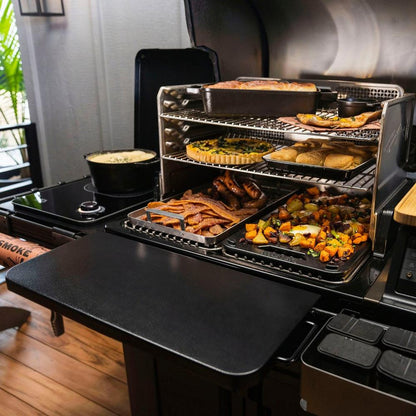 Traeger Barbecue Accessories > Grilling Tools > Attachments > Components Traeger P.A.L Pop-And-Lock Folding Front Shelf