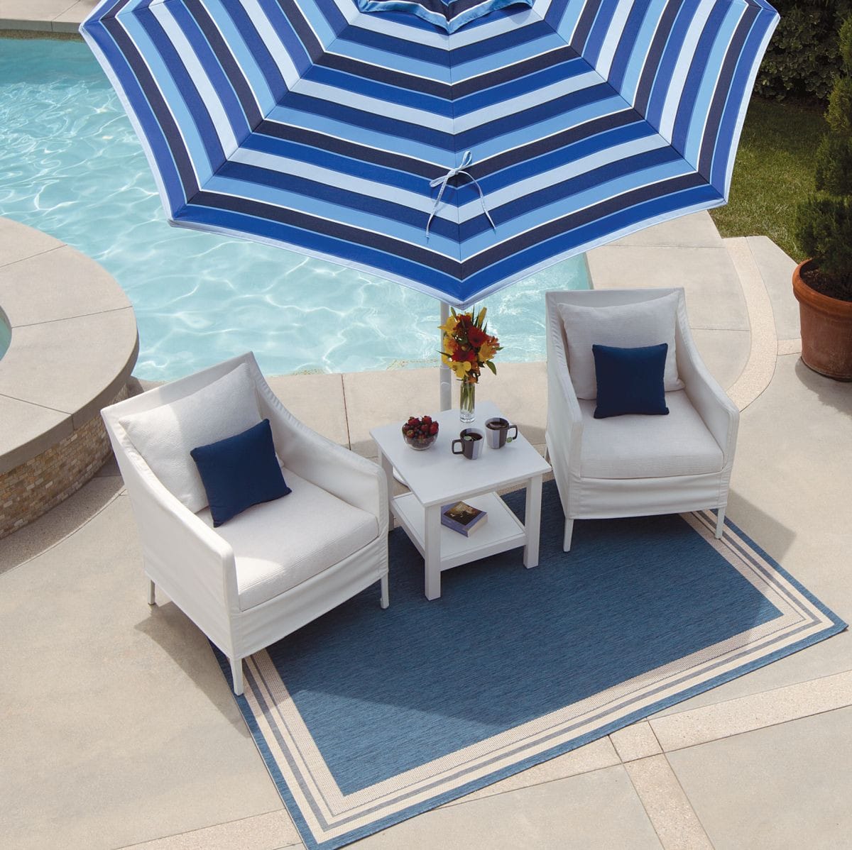 Treasure Garden Outdoor Living > Patio Accessories > Rugs TREASURE GARDEN PATIO RUG