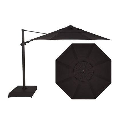 Treasure Garden Outdoor Living > Patio Furniture > Umbrellas > Cantilever Black (5408) TREASURE GARDEN AG25TR - 11.5 FT OCTAGON CANTILEVER UMBRELLA - BLACK FRAME