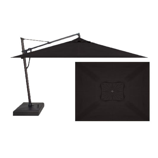 Treasure Garden Outdoor Living > Patio Furniture > Umbrellas > Cantilever Black (5408) TREASURE GARDEN AKZPRT PLUS CANTILEVER - RECTANGLE SERIES - 10 FT X 13 FT