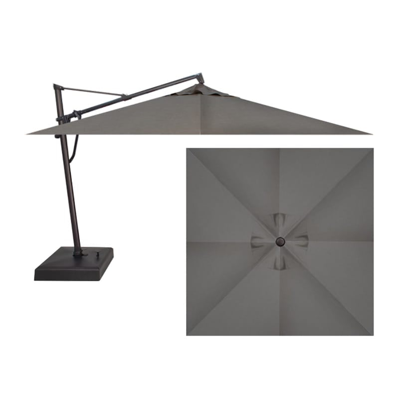 Treasure Garden Outdoor Living > Patio Furniture > Umbrellas > Cantilever Cast Slate (40434) TREASURE GARDEN AKZPSQ11 PLUS CANTILEVER - SQUARE SERIES - 11.5 FT