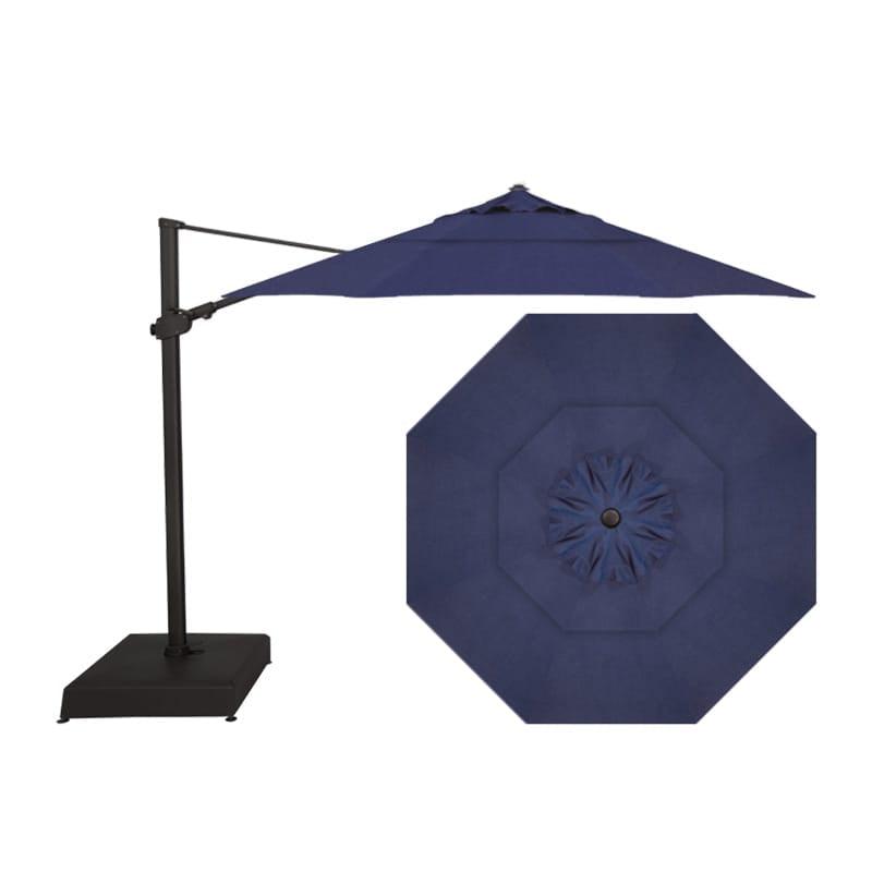 Treasure Garden Outdoor Living > Patio Furniture > Umbrellas > Cantilever Spectrum Indigo (48080) TREASURE GARDEN AG25TR - 11.5 FT OCTAGON CANTILEVER UMBRELLA - BLACK FRAME