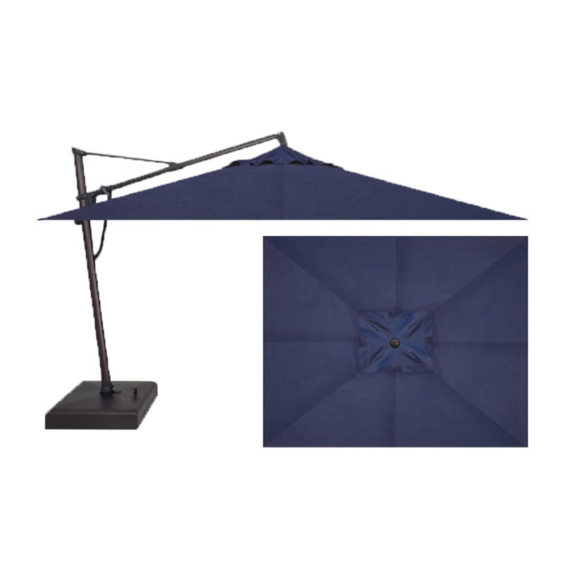 Treasure Garden Outdoor Living > Patio Furniture > Umbrellas > Cantilever Spectrum Indigo (48080) TREASURE GARDEN AKZPRT PLUS CANTILEVER - RECTANGLE SERIES - 10 FT X 13 FT