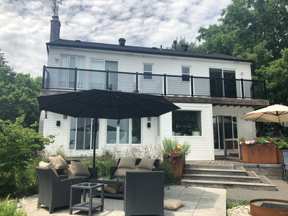 Treasure Garden Outdoor Living > Patio Furniture > Umbrellas > Cantilever TREASURE GARDEN AG25TR - 11.5 FT OCTAGON CANTILEVER UMBRELLA - BLACK FRAME