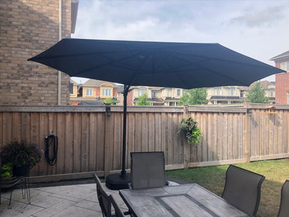 Treasure Garden Outdoor Living > Patio Furniture > Umbrellas > Cantilever TREASURE GARDEN AG25TR - 11.5 FT OCTAGON CANTILEVER UMBRELLA - BLACK FRAME