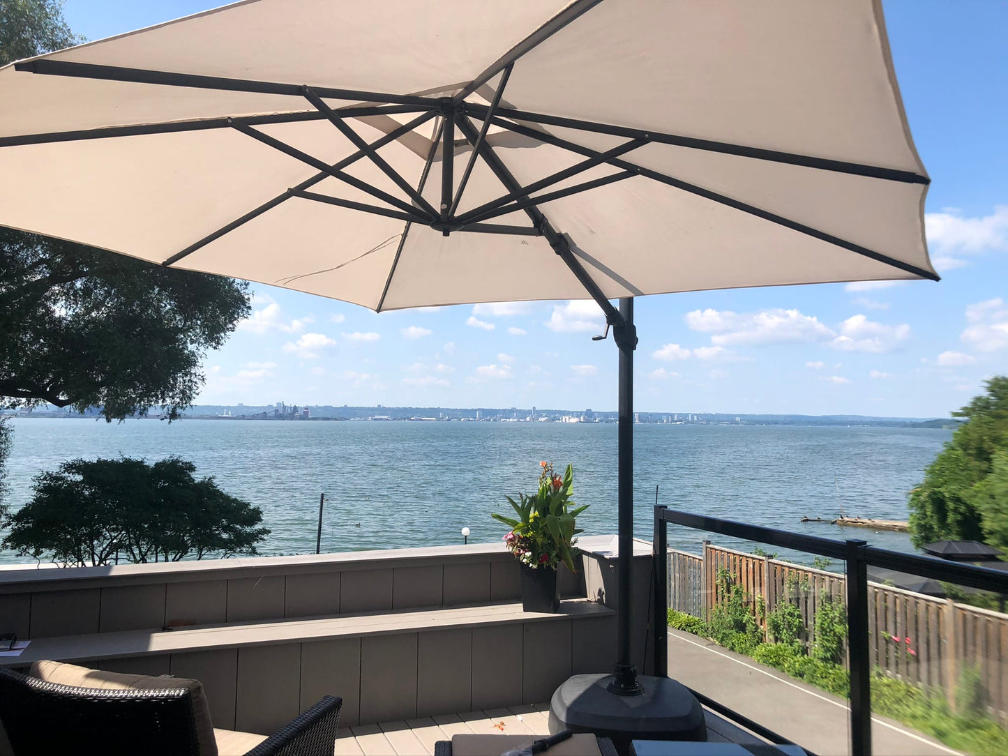 Treasure Garden Outdoor Living > Patio Furniture > Umbrellas > Cantilever Treasure Garden AG25TSQR - 10 ft. tall Square Cantilever Umbrella - Black Frame