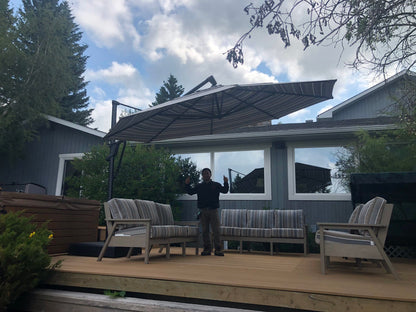Treasure Garden Outdoor Living > Patio Furniture > Umbrellas > Cantilever TREASURE GARDEN AKZP13 PLUS CANTILEVER - OCTAGON SERIES - 13 FT