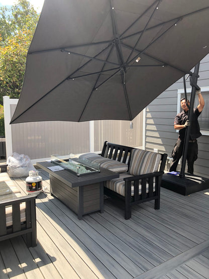 Treasure Garden Outdoor Living > Patio Furniture > Umbrellas > Cantilever TREASURE GARDEN AKZPRT PLUS CANTILEVER - RECTANGLE SERIES - 10 FT X 13 FT