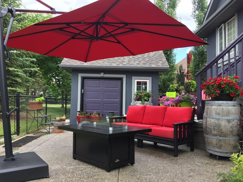 Treasure Garden Outdoor Living > Patio Furniture > Umbrellas > Cantilever TREASURE GARDEN AKZPSQ11 PLUS CANTILEVER - SQUARE SERIES - 11.5 FT
