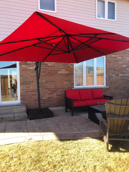 Treasure Garden Outdoor Living > Patio Furniture > Umbrellas > Cantilever TREASURE GARDEN AKZPSQ11 PLUS CANTILEVER - SQUARE SERIES - 11.5 FT
