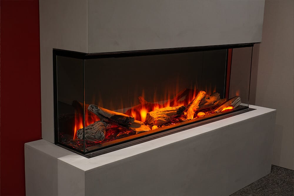 Valor Fireplaces > Electric Fireplaces > Linear Driftwood Logs Valor LEX2-S 50" Electric Fireplace