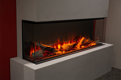 Valor Fireplaces > Electric Fireplaces > Linear Driftwood Logs Valor LEX2-S 50" Electric Fireplace