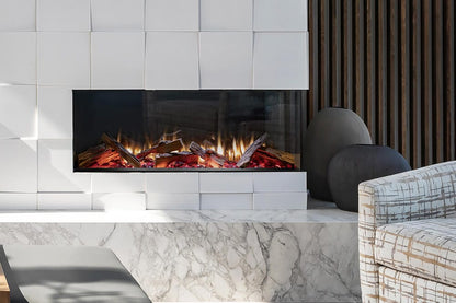 Valor Fireplaces > Electric Fireplaces > Linear Splitwood Logs Valor LEX2-S 50" Electric Fireplace