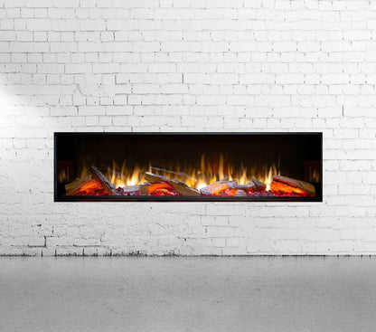 Valor Fireplaces > Electric Fireplaces > Linear Valor LEX3-S 60" Electric Fireplace with Remote and Glass Media