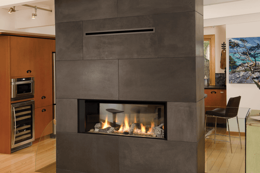 Valor Fireplaces > Gas Fireplaces > Direct Vent > Fireplace > Linear Valor L1 2-Sided Linear Gas Fireplace