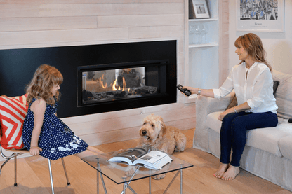 Valor Fireplaces > Gas Fireplaces > Direct Vent > Fireplace > Linear Valor L1 2-Sided Linear Gas Fireplace
