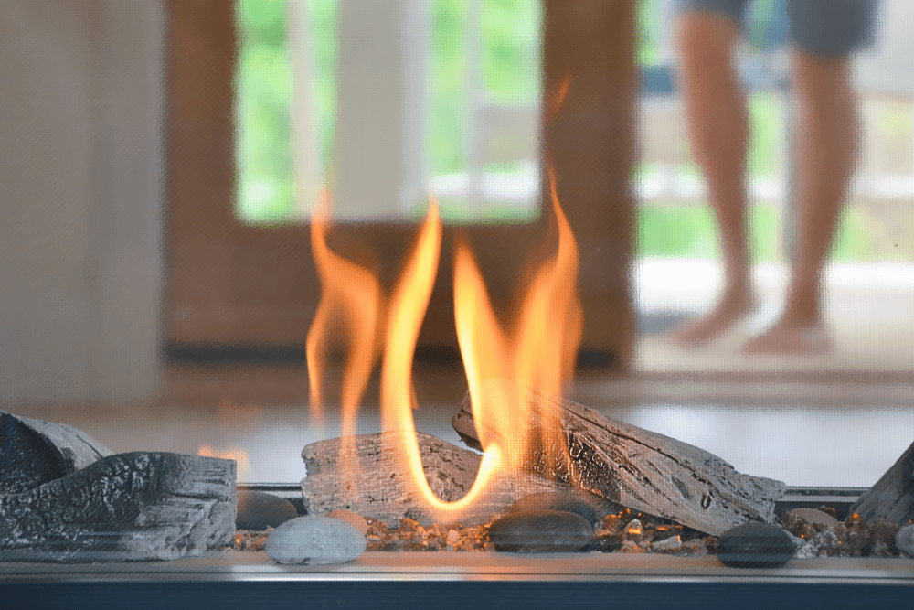 Valor Fireplaces > Gas Fireplaces > Direct Vent > Fireplace > Linear Valor L1 2-Sided Linear Gas Fireplace