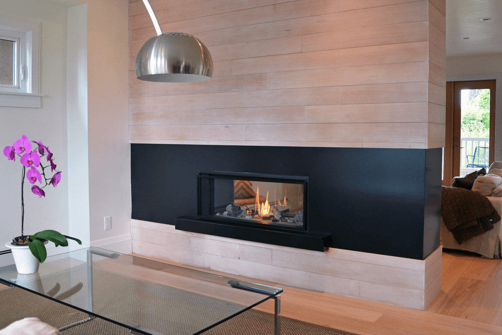 Valor Fireplaces > Gas Fireplaces > Direct Vent > Fireplace > Linear Valor L1 2-Sided Linear Gas Fireplace
