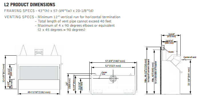 Valor Fireplaces > Gas Fireplaces > Direct Vent > Fireplace > Linear Valor L2 Linear Gas Fireplace