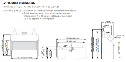 Valor Fireplaces > Gas Fireplaces > Direct Vent > Fireplace > Linear Valor L2 Linear Gas Fireplace