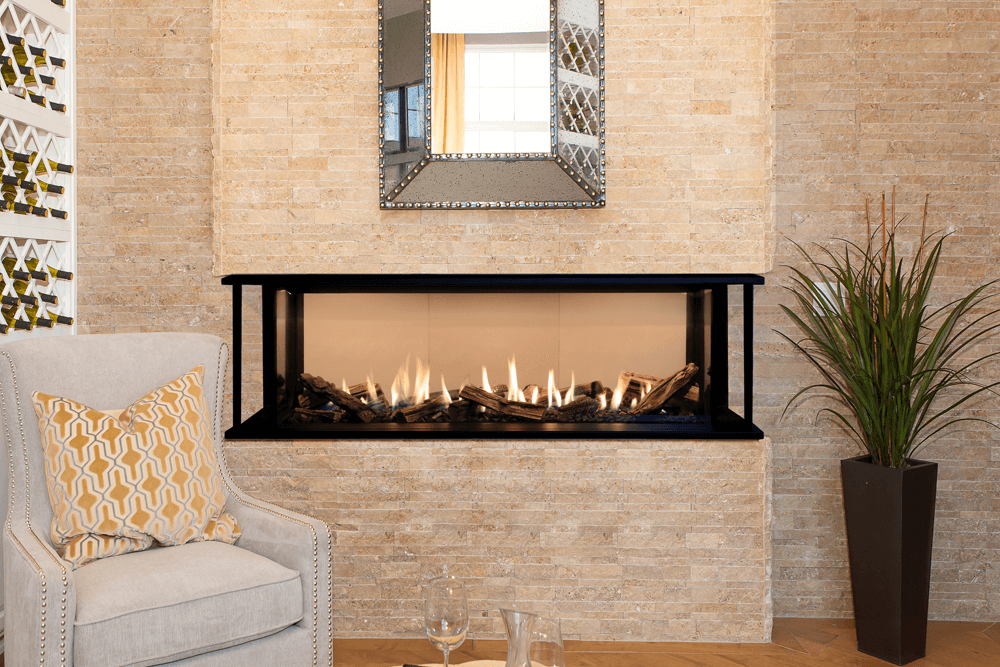 Valor Fireplaces > Gas Fireplaces > Direct Vent > Fireplace > Linear Valor LX2 3-Sided Gas Fireplace