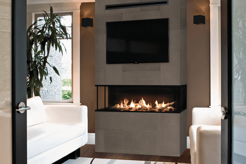 Valor Fireplaces > Gas Fireplaces > Direct Vent > Fireplace > Linear Valor LX2 3-Sided Gas Fireplace