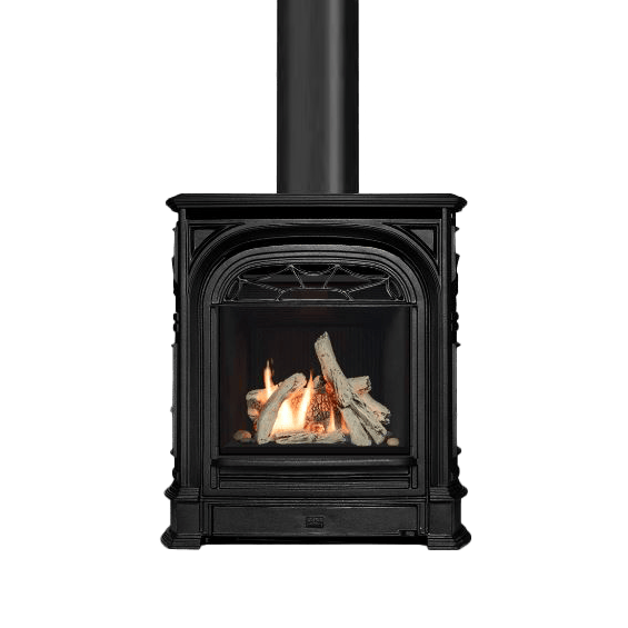 Valor Fireplaces > Gas Fireplaces > Direct Vent > Freestanding Valor Portrait President Freestanding Stove Gas Fireplace