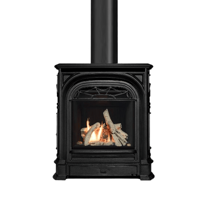 Valor Fireplaces > Gas Fireplaces > Direct Vent > Freestanding Valor Portrait President Freestanding Stove Gas Fireplace