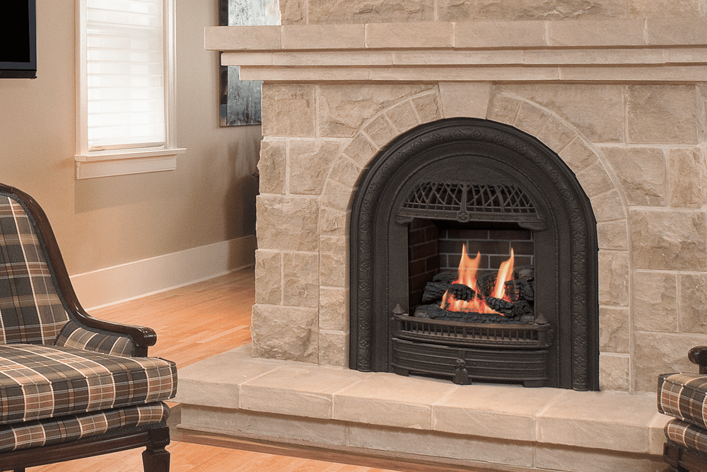 Valor Fireplaces > Gas Fireplaces > Direct Vent > Insert Valor Portrait Series Gas Insert Fireplace