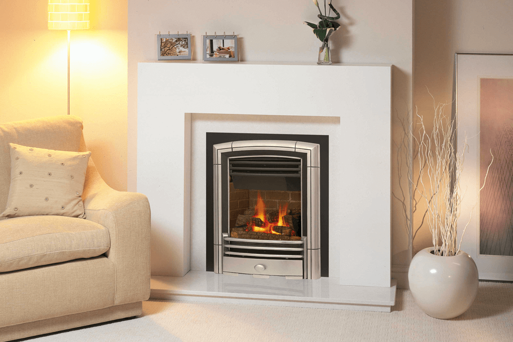 Valor Fireplaces > Gas Fireplaces > Direct Vent > Insert Valor Portrait Series Gas Insert Fireplace