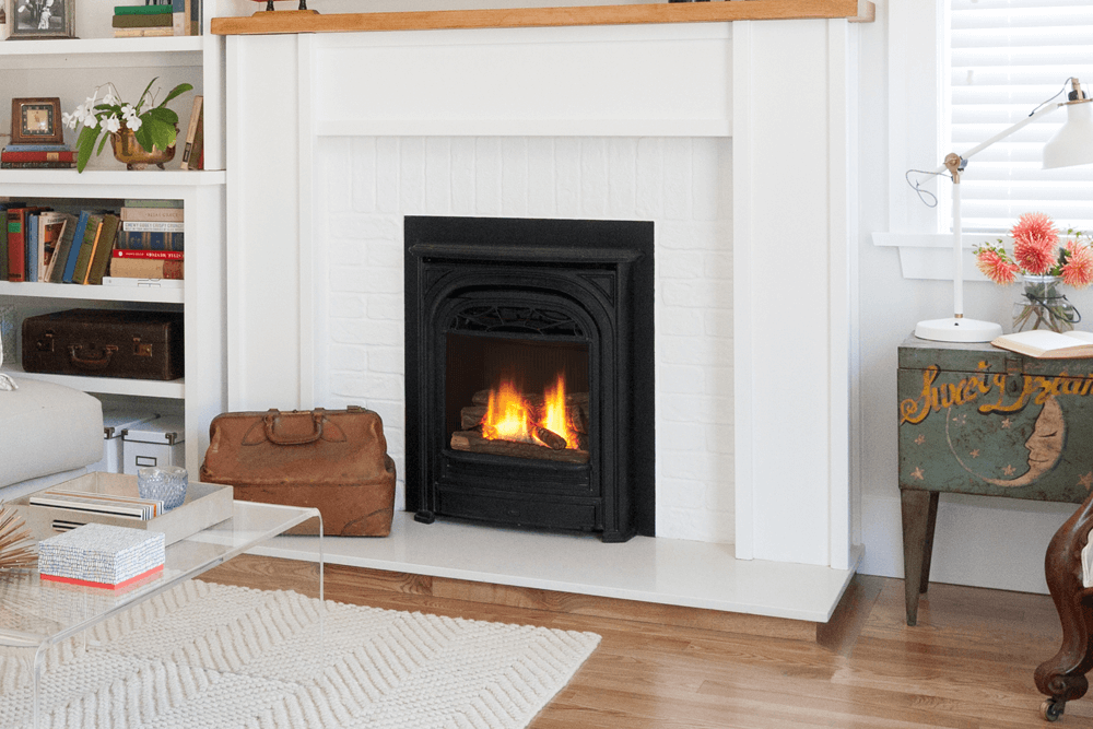 Valor Fireplaces > Gas Fireplaces > Direct Vent > Insert Valor Portrait Series Gas Insert Fireplace