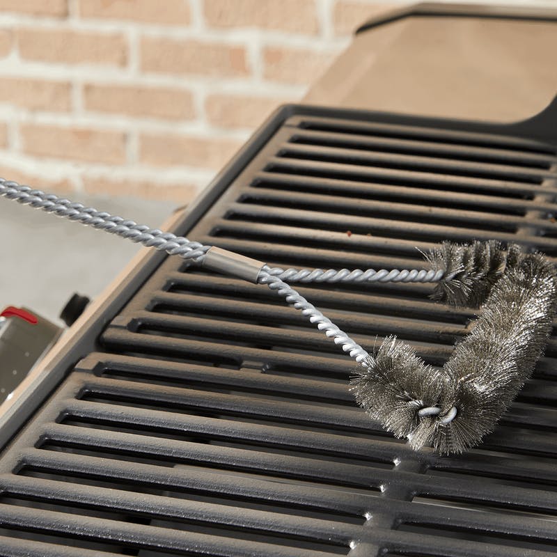 Weber Barbecue Accessories > Cleanup & Maintenance > Brushes & Scrapers Weber Grill Brush - 18" Three-Sided