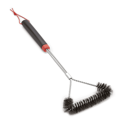 Weber Barbecue Accessories > Cleanup & Maintenance > Brushes & Scrapers Weber Grill Brush - 18" Three-Sided