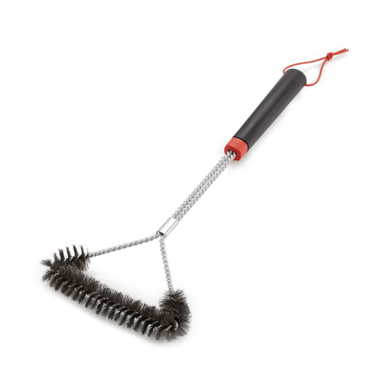 Weber Barbecue Accessories > Cleanup & Maintenance > Brushes & Scrapers Weber Grill Brush - 18" Three-Sided