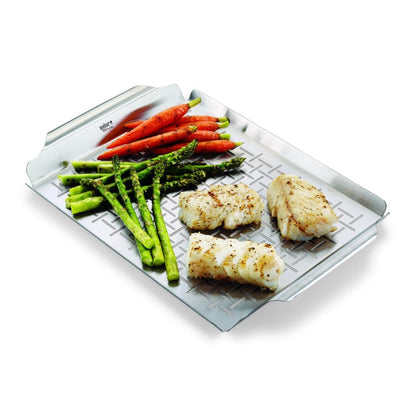 Weber Barbecue Accessories > Tools and Gadgets > Grill Toppers > Grill Baskets Weber Stainless Steel Grilling Tray