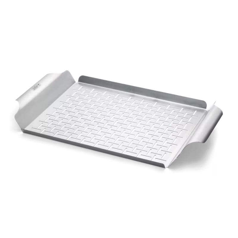 Weber Barbecue Accessories > Tools and Gadgets > Grill Toppers > Grill Baskets Weber Stainless Steel Grilling Tray