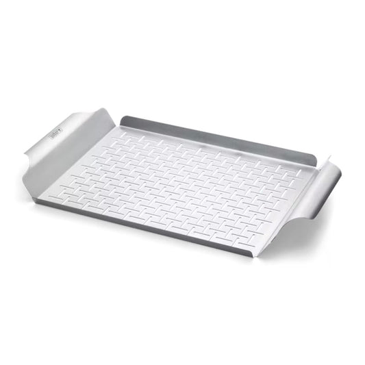Weber Barbecue Accessories > Tools and Gadgets > Grill Toppers > Grill Baskets Weber Stainless Steel Grilling Tray