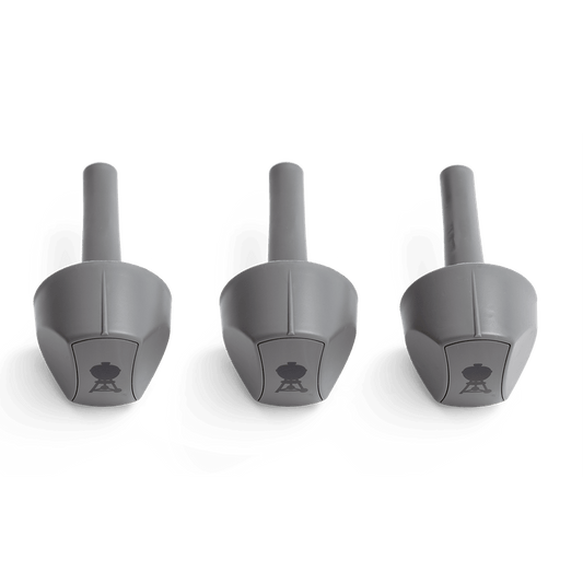 Weber Knobs and Handles Weber 81168 Grey Plastic Control Knobs - Genesis 310/320
