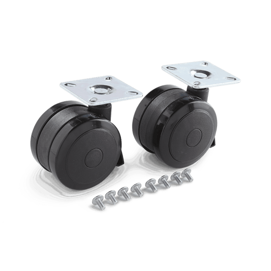 Weber Wheels and Castors Weber 69827 Fixed Caster with Plate (Set of 2)