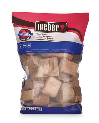 Weber Wood & Charcoal > Wood > Chunks Weber Wood Chunks - Hickory