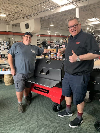 Yoder Outdoor Cooking > Smokers > Pellet Grills Yoder Smokers YS640S Competition Cart Pellet Grill and Red Cart