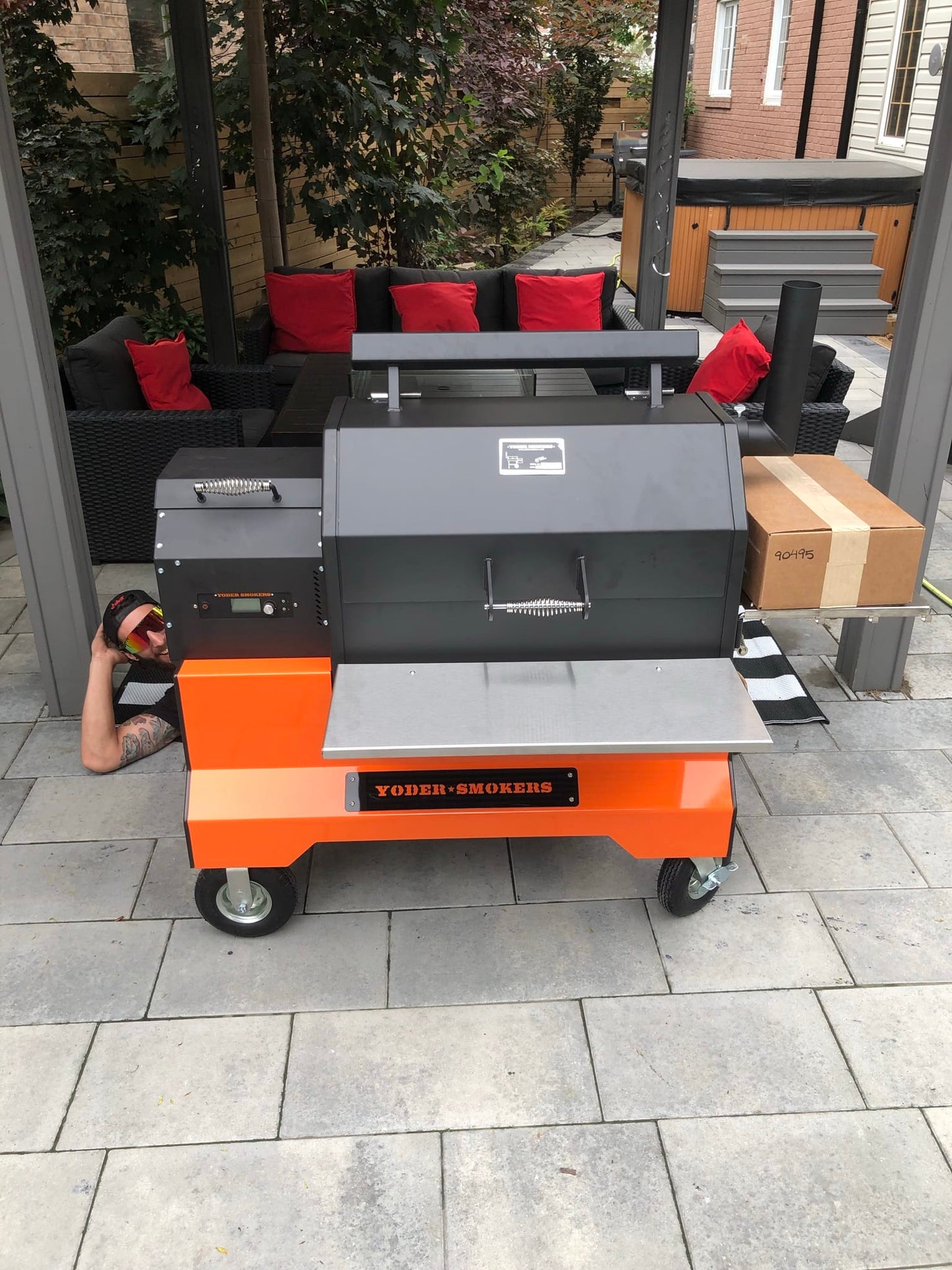 Yoder Outdoor Cooking > Smokers > Pellet Grills Yoder Smokers YS640S Competition Pellet Grill and Cart